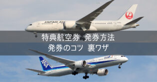 【JALとANA】 特典航空券 発券方法 発券のコツ 裏ワザ