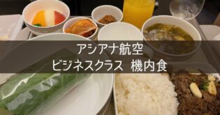 韓国 ソウル旅行記 2023年10月⑦ アシアナ航空 ビジネスクラス 機内食