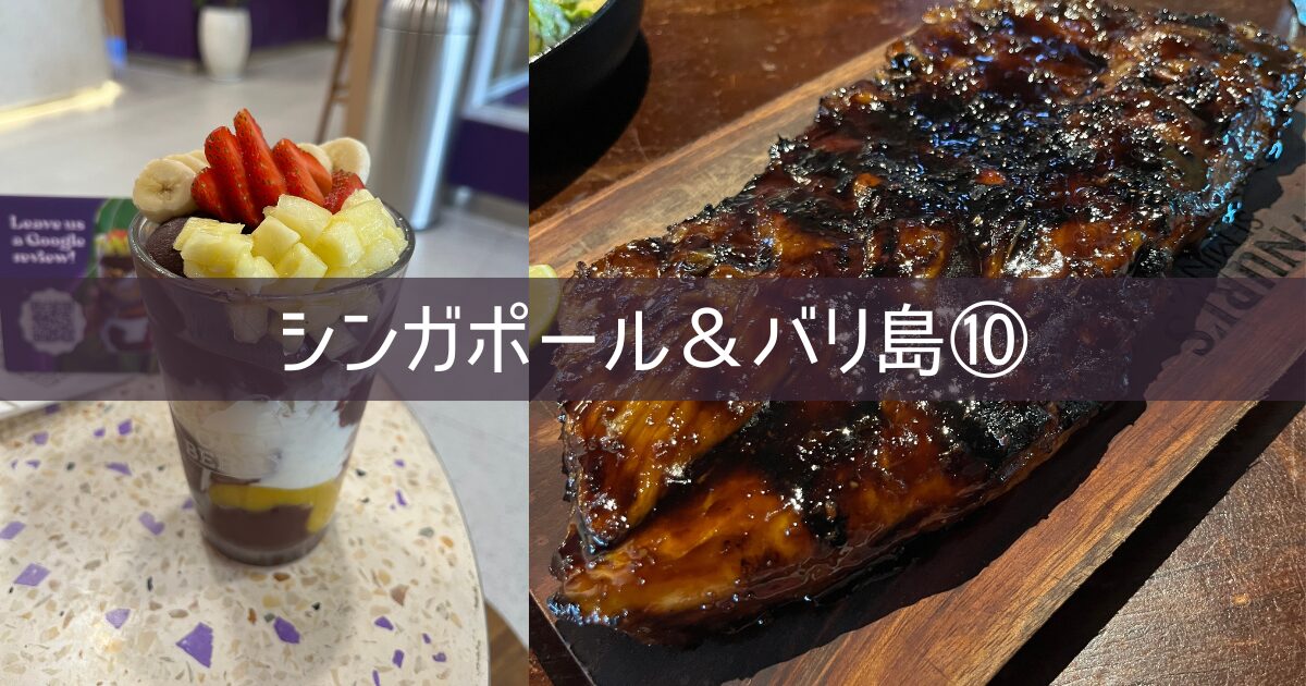 シンガポール&バリ島 旅行記 2025年8月⑩ 5日目 スミニャック散策 スターバックス ビンタンスーパー